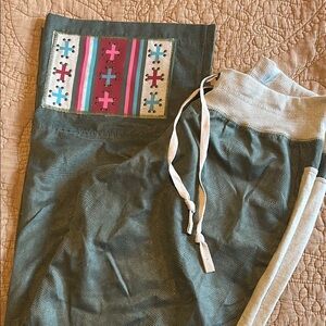 Colorful Cross Pattern Jogger Pants